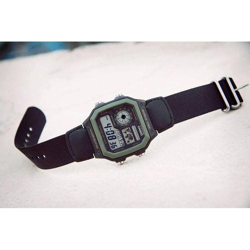 product_image_name-Casio-AE-1200WHB-1BV - Montre digitale au bracelet nylon - 5 alarmes - Autonomie pile 10 ans - -3
