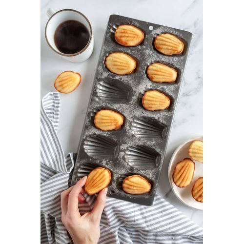 Generic Lot de 2 moules à madeleine Rond - 12 Moules - Prix pas cher