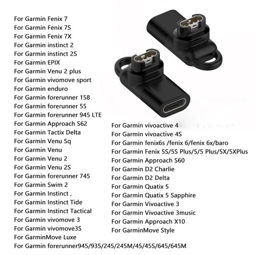 Generic Adaptateur de chargeur Portable de Type C, pour montre intelligente  Garmin à prix pas cher