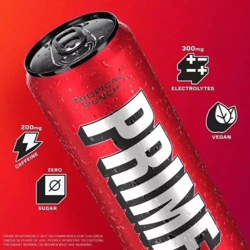 Prime Energy Drink, Tropical Punch, 355ml - Made in Usa à prix pas cher