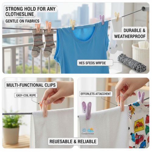 product_image_name-Generic-Kit de Séchage Portable - Corde et Pinces Multi-usages-6