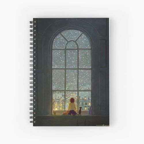 Generic heavy snow Spiral Notebook Bloc note