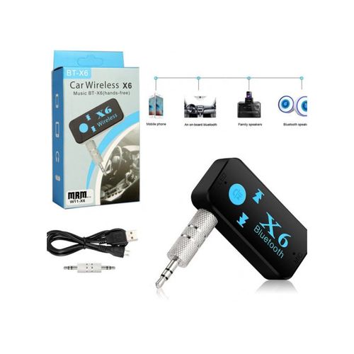 ADAPTATEUR BLUETOOTH AUXILIAIRE X6 POUR VOITURE – Hamiz Shop