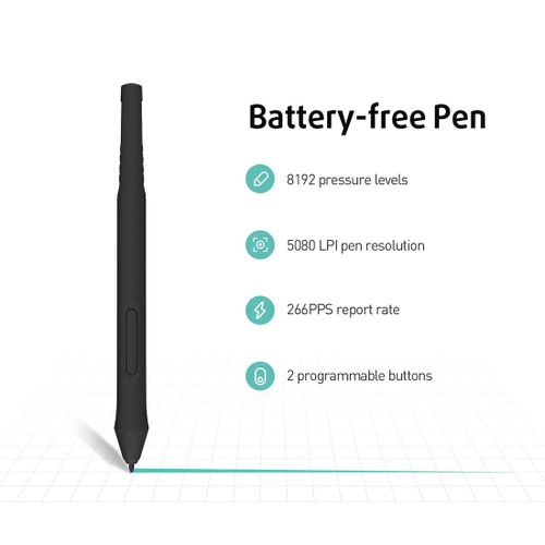 product_image_name-XENX- تابلت رسم مقاس 10×6 بوصة قلم 8192 مستوى ضغط بدون بطارية رسم رقمي ويندوز ماك أندرويد-3