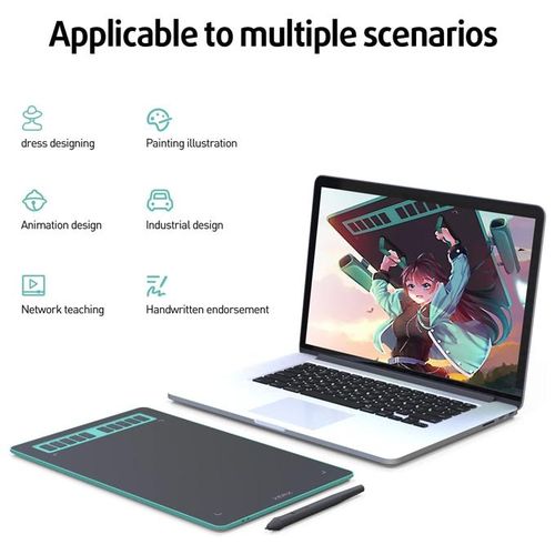 product_image_name-XENX- تابلت رسم مقاس 10×6 بوصة قلم 8192 مستوى ضغط بدون بطارية رسم رقمي ويندوز ماك أندرويد-4