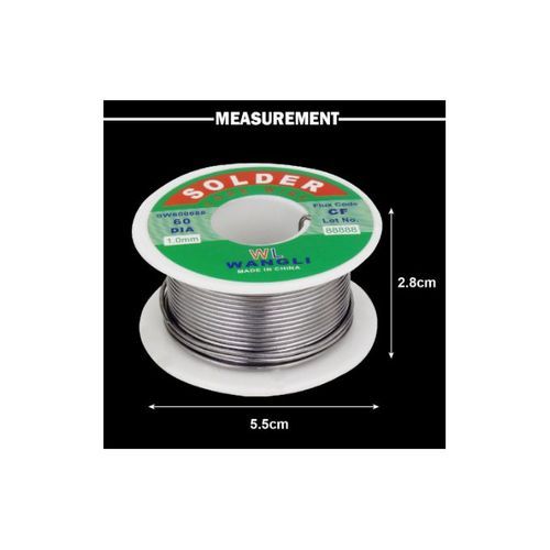 Generic Pack 2 Bobine de Fil à souder, Étain de Soudure, Faible Fusion,  1,0mm, 40g