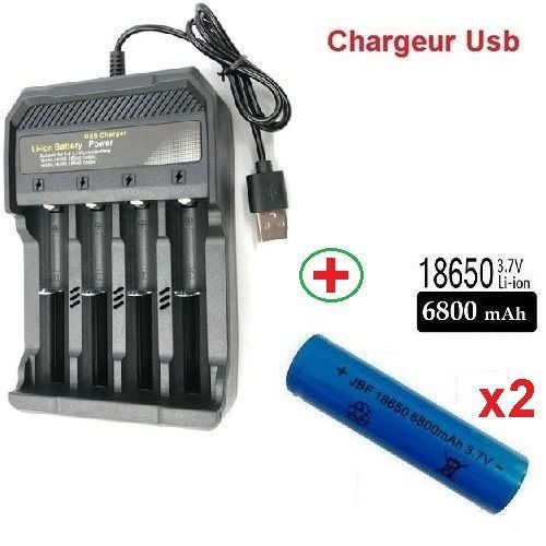 Chargeur batteries 18650