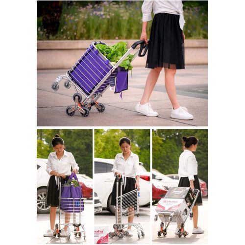 product_image_name-Generic-  Poussette de Marché Votre Panier d'épicerie Votre Panier Portable Se Plie Accueil Remorquage de Marchandise Remorquage Chariots de Courses -5