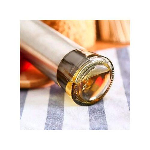 product_image_name-Generic-Bouteille distributeur d'huile et de vinaigre en verre revêtu d'acier inoxydable-5