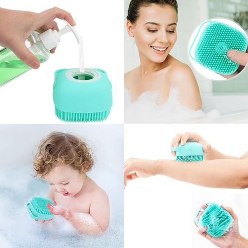 Brosse de bain en silicone pour le corps 2 en 1 Brosse de bain