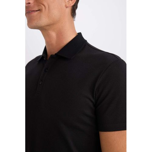 product_image_name-Defacto-تي شيرت بولو أساسي ضيق بمزيج قطن بأكمام قصيرة-6