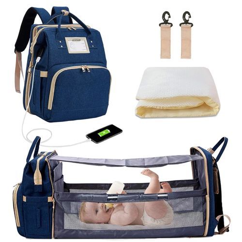 Generic Sac à couches pour bébé, sac à dos de lit pour maman, sac de maternité  pour poussette à prix pas cher
