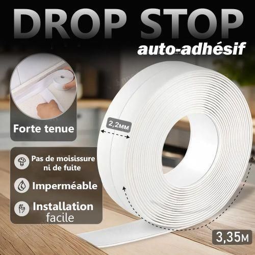 product_image_name-Drop Stop-شريط لاصق للحمام والمطبخ لمدفأة الحمام والحوض، أبيض-1