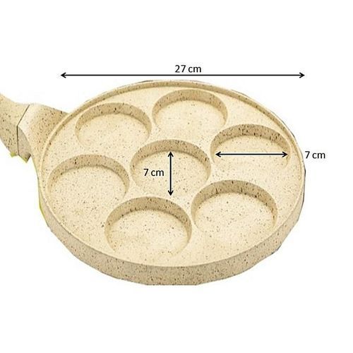 Accord Poêle Crêpière en Céramique Anti-adhésive 4 crêpes / beghrir (26cm)  à prix pas cher