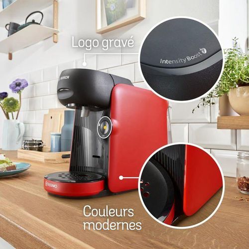 product_image_name-Bosch-TAS162E3 TASSIMO Finesse Cafetiere Capsules MultiBoissons Machine À Café Cappuccino Café Noir Latte 700 ml Réservoir 1400W-2