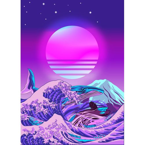 product_image_name-Generic-Wave kanagawa whale orca  Poster Chambre Haute Qualité-1