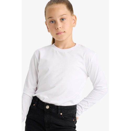 product_image_name-Defacto-تيشيرت كم طويل قصة عادية برقبة مستديرة-1