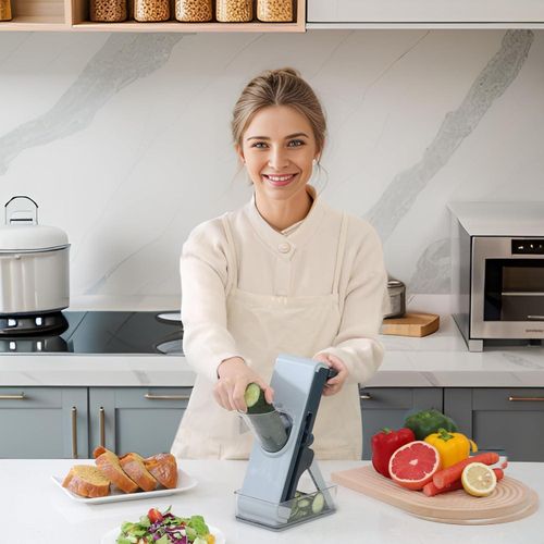 product_image_name-Generic-مندولين مطبخ متعدد الوظائف وآمن مع شفرات من الفولاذ المقاوم للصدأ وصينية تجميع – تقطيع سريع ودقيق للفواكه والخضروات-8