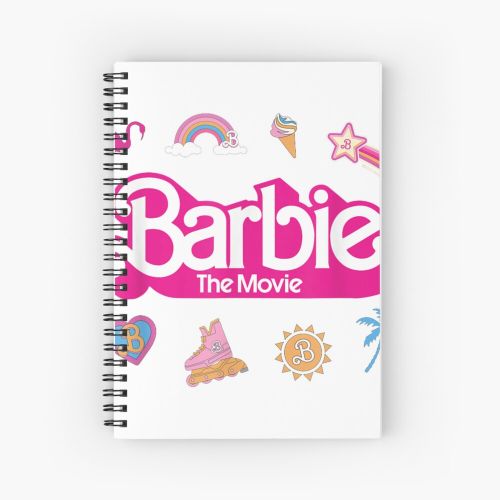 product_image_name-Generic-Barbie The Movie - Movie Logo Icons T-Shirt	 Spiral Notebook - Bloc note-1