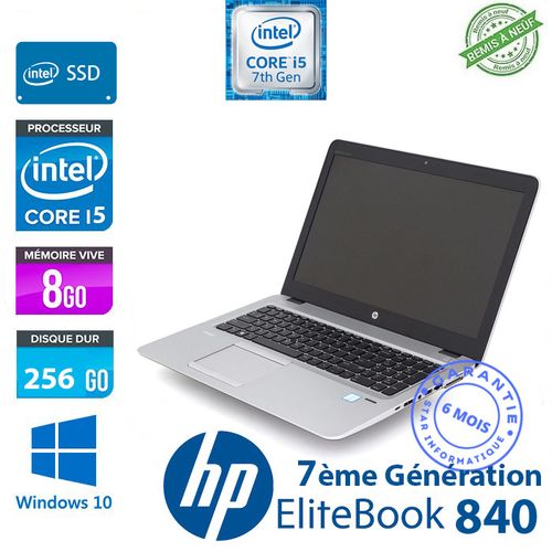 HP EliteBook 840 G4 i7 portable pour le travail