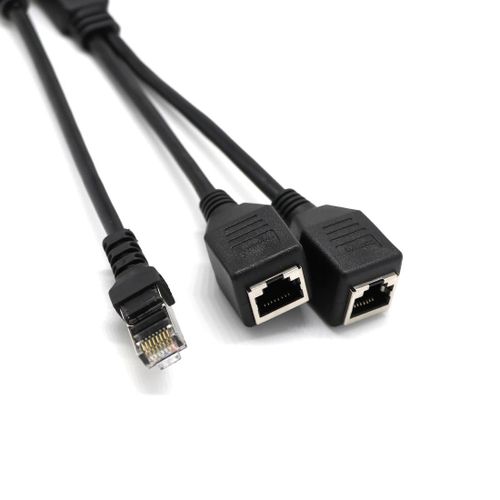 Generic RJ45 Network Splitter Adapter Cable à prix pas cher