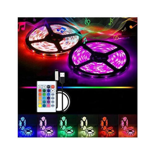 Generic Bande Lumineuse LED Ruban Décoratif + Télécommande - Prix