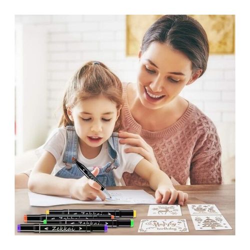 product_image_name-Generic-Lot de 80 Couleurs Marqueurs avec Pochette de Transport pour Dessiner, Peindre-4