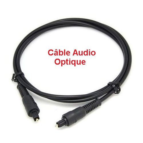 Câble Audio Optique Optique SPDIF de Toslink, Câble Audio Optique