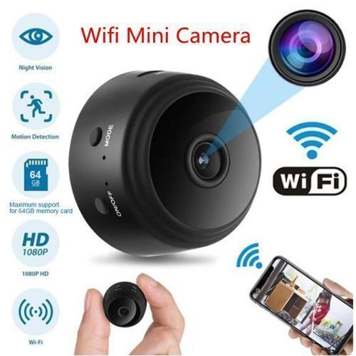 Cewaal – Mini caméra de Surveillance IP WiFi HD 17200P, dispositif de  sécurité sans fil, babyphone vidéo, alarme, 100%, ✓ Meilleur prix au Maroc  et ailleurs