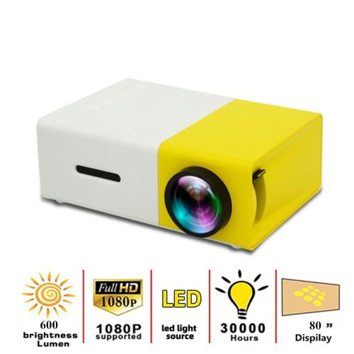 Generic Projecteur vidéo compact LED avec prise en charge HDMI 1080P à prix  pas cher