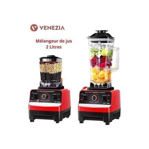 product_image_name-Generic-Venezia Mélangeur de jus haute puissance - Double Bol 2 L & 0.5 L / mélangeur de cuisine haute Performance, presse-agrumes, 5000 W-1