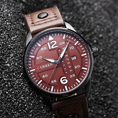 Curren Curren 8224 Montre de Quartz d hommes avec l affichage de