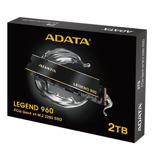 Adata Disque SSD Legend 960 - NVMe PCIe Gen4 M.2 2280 - 2To / PS5 - 7800  Mo/s à prix pas cher
