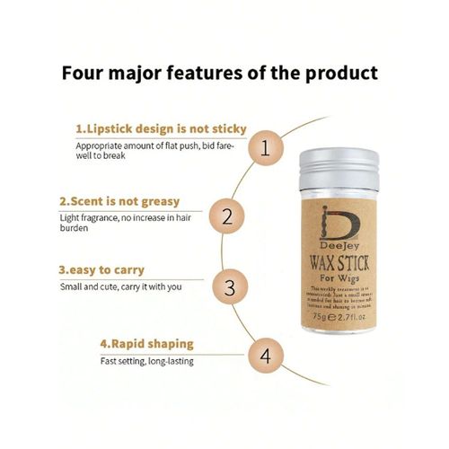 product_image_name-Generic-Bâton De Cire De Cheveux Professionnel Gel ,Wax Stick For Baby Hair  75G-5