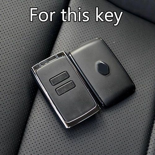 product_image_name-Generic-Coque Clé Silicone Gris 4 Boutons pour Renault Mégane Clio Dacia Talisman Kadjar-4