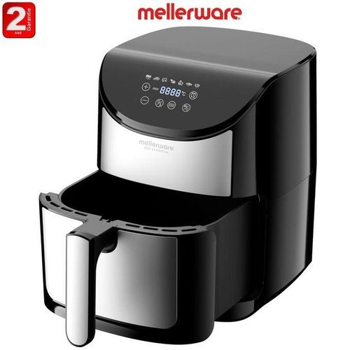 product_image_name-Mellerware-قلاية هوائية رقمية MDF8S سعة 7 لتر – 1500 وات – قلاية بدون زيت – شاشة تعمل باللمس – أسود/ستانلس ستيل-3