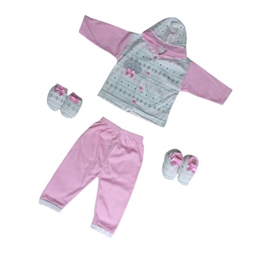 Generic cadeau Kit Ensemble vetements bebe coton 4 pieces barbateuse pour les nouveaux nees a prix pas cher Jumia Maroc