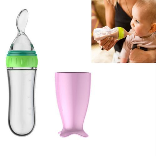 Generic Biberon Cuillère en Silicone pour Bébé, Repas Liquide à