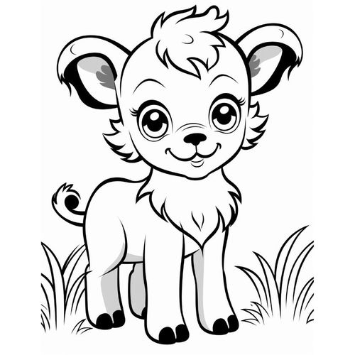 product_image_name-Generic-Adorable Baby Animals Coloring book avec spiral livre de coloriage pour enfants-5