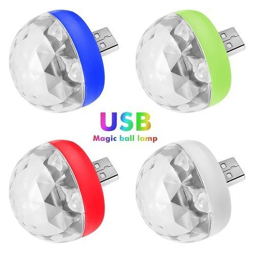 Voiture USB LED Ambiance Lumière Mini Portable USB Disco Ball Fête D'a –  X10 Maroc