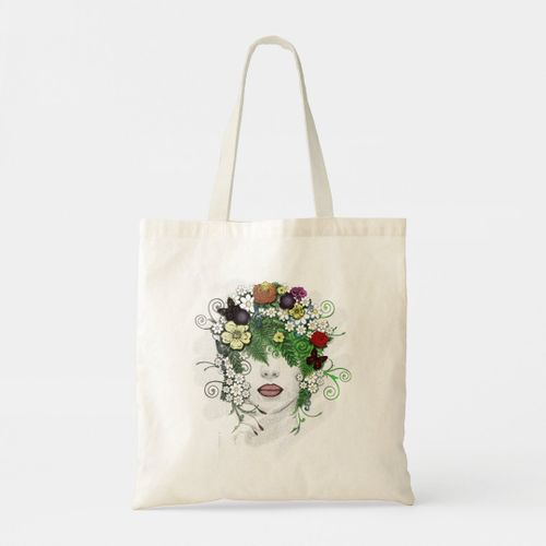 product_image_name-Generic-Tote bag lady flora, flowers, pretty, elegant, simple, art Unique, haute qualité-3