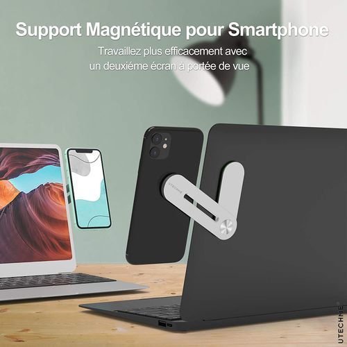 Support mobile magnétique pour ordinateur portable