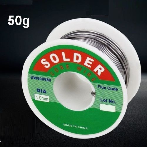 SOLDER Bobine Etain 50g 1.0 mm, Pour Fer à souder, Fil de soudure, Soudure  électronique à prix pas cher