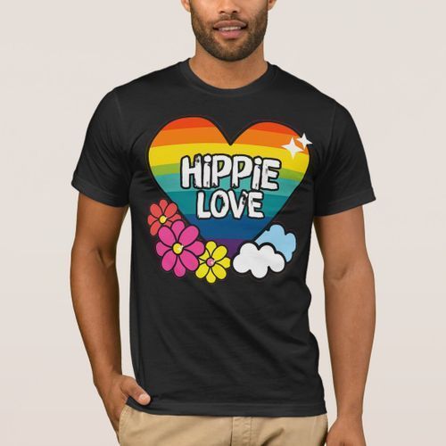 Tee shirt clearance hippie homme