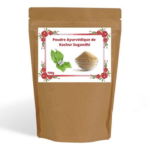 Poudre ayurvédique de Kachur sugandhi 100g, Bio et naturelle