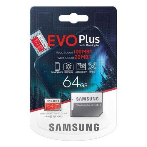 Détails du EVO plus Carte micro SD 64GB Canvas Select Plus SDCS2