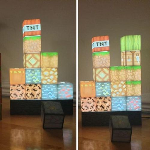product_image_name-Generic-Lampe LED Minecraft 16 Blocs Empilables – Veilleuse Gaming Personnalisable – Décoration Chambre, Bureau & Cadeau Enfant-6