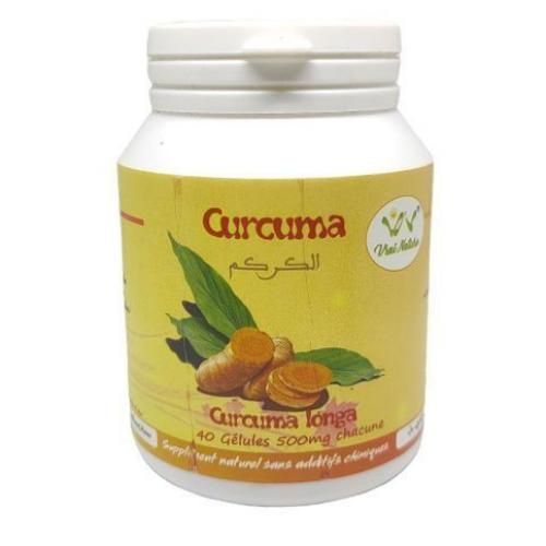 Vrai nature Gélules de curcuma bio 40 gélules anti inflammation