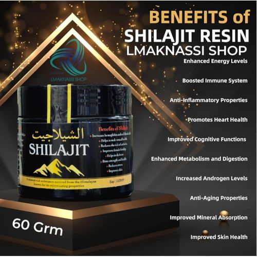 product_image_name-Generic-شيلاجيت نقي مع أكثر من 85 من المعادن النادرة وحمض الفولفيك للصحة والعافية، 60 جم.-2