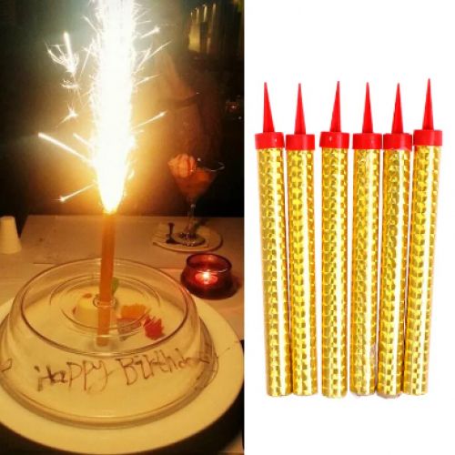 Generic bougies scintillantes d'anniversaire - birthday sparkling candle  lot de 6 à prix pas cher